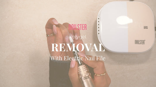 Polygel Removal with an Electric Nail File