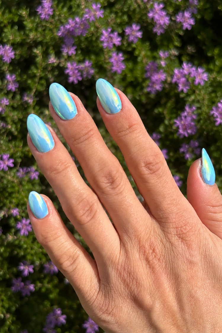 Glazed Blue Look – Gel Polish Look by Nailster