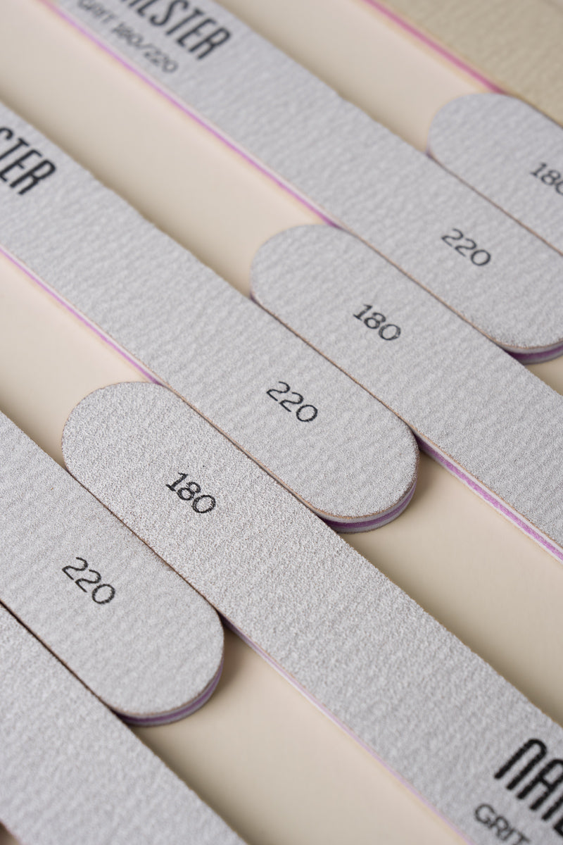 Straight Nail File 180/220 - 10 pcs.