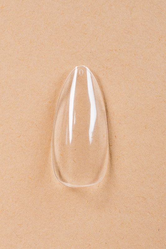 Almond Medium Clear Tipper | Nailster Denmark