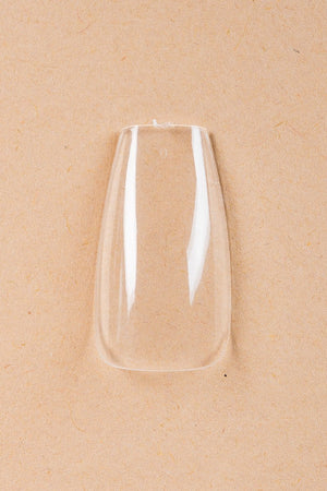 5 x Coffin/Ballerina Medium Clear Tipper
