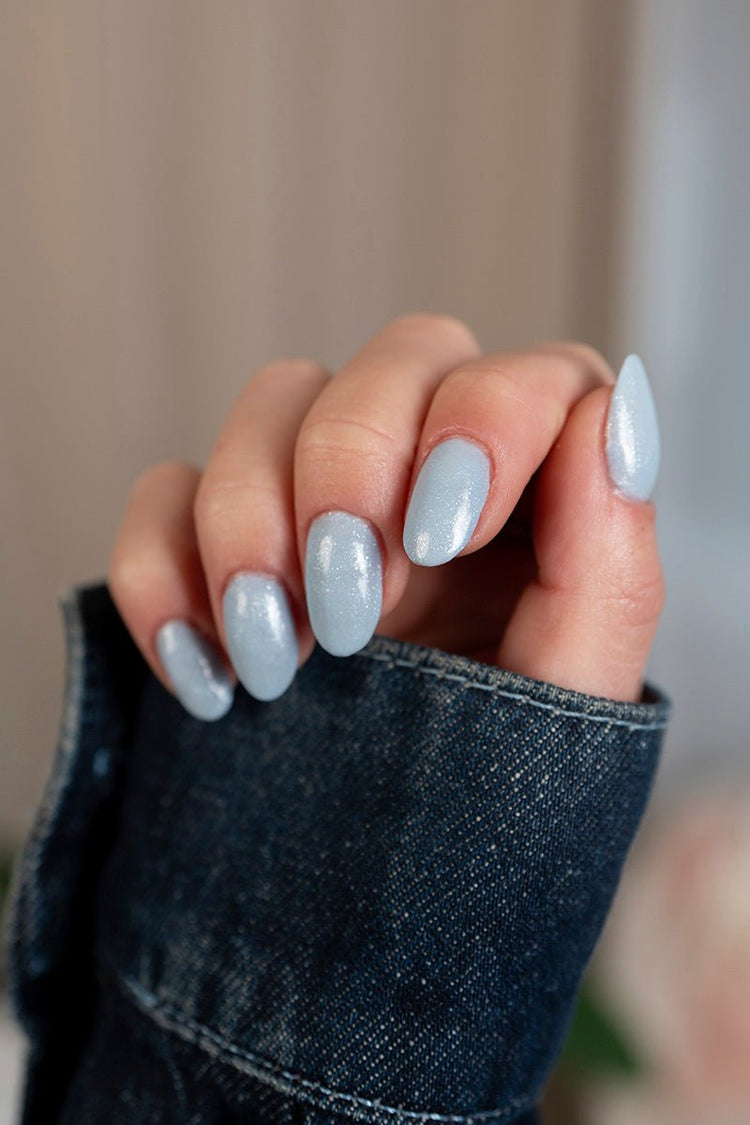 Frosting Baby Blue Glitter · 445 – Gel Polish by Nailster, image 3