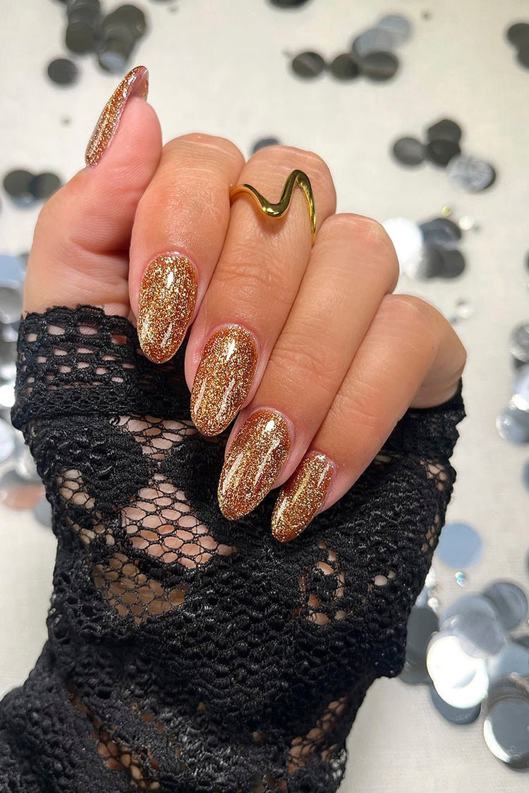 Golden Glitter · 449 – Liquid Builder Gel by Nailster, image 3