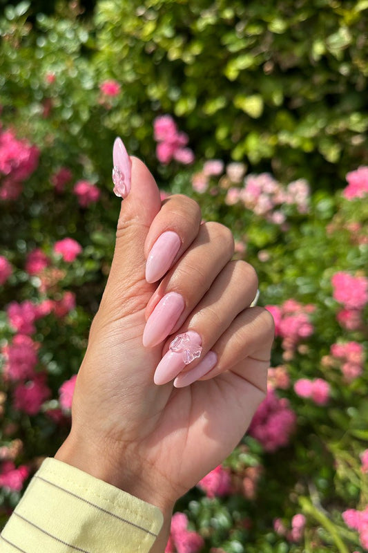 Pink Bow Look