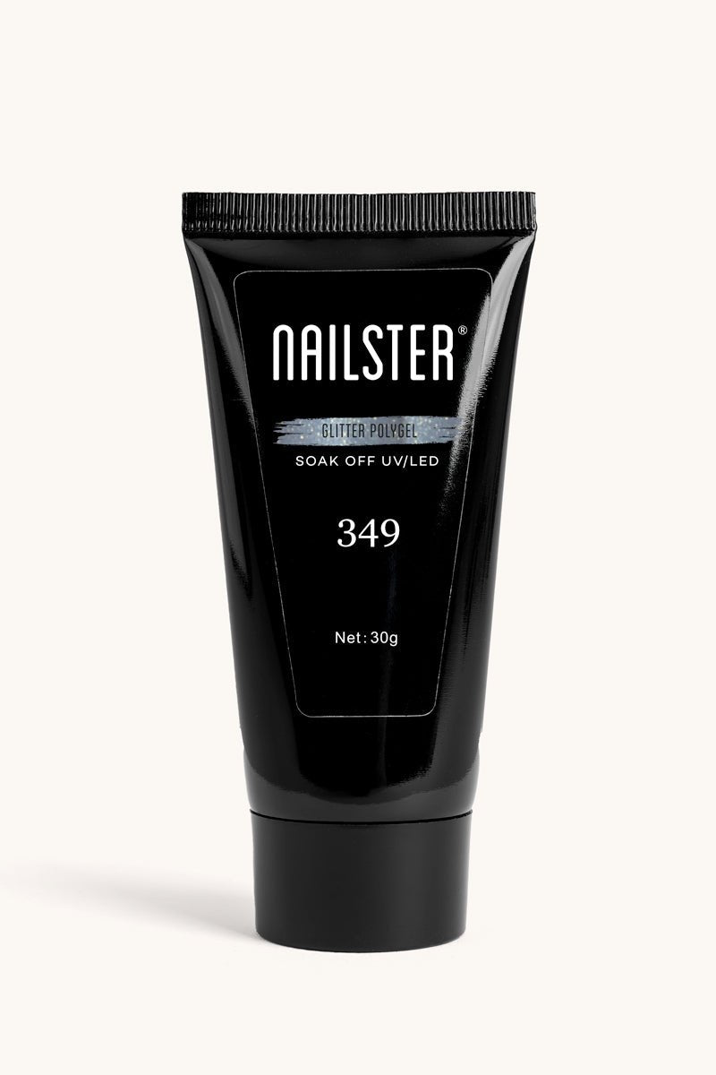 Polygel Glimmer Grå blå · 349 | Nailster Denmark