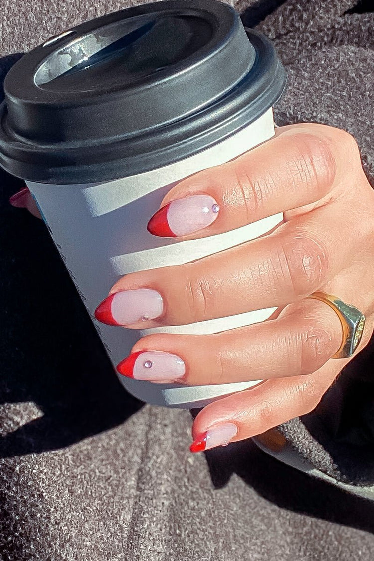 Red French Look – Gel Polish Look by Nailster